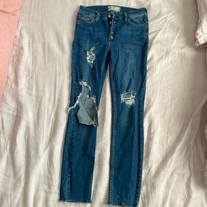 Free People stretchy skinny jeans